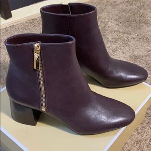 Plum booties